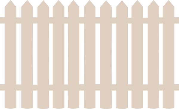 Download this image as: - Picket Fence Clipart