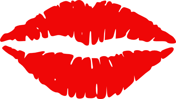 Download this image as: - Red Lips Clip Art