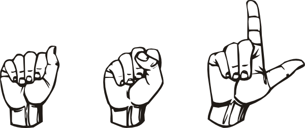 Download this image as: - Sign Language Clip Art