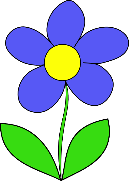 Download this image as: - Simple Flower Clip Art