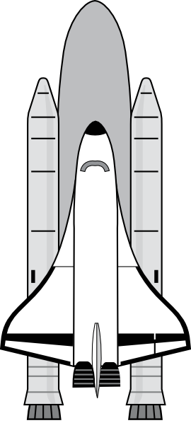 Download this image as: - Space Shuttle Clip Art