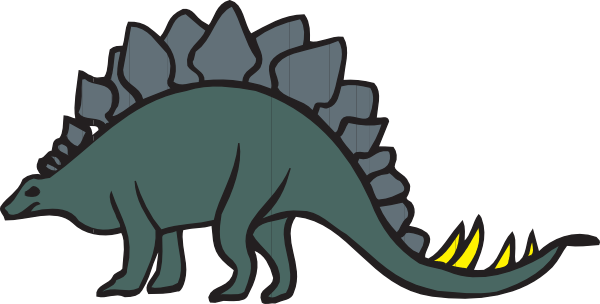 Cartoon Stegosaurus - ClipArt
