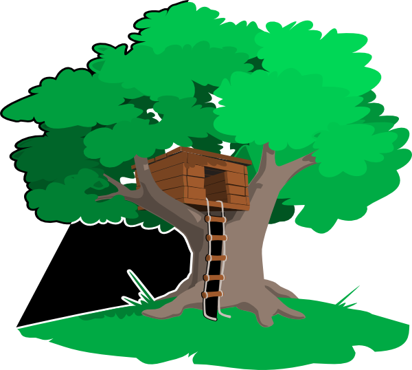 Download this image as: - Tree House Clip Art