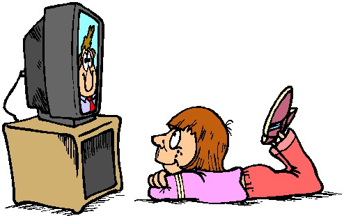 Download Watching Tv Clipart - Watching Tv Clipart