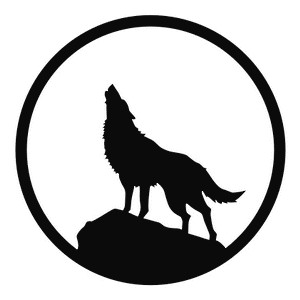 Howling Wolf Outline - Clipar