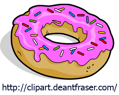 Donut Clip Art Cartoon Illust