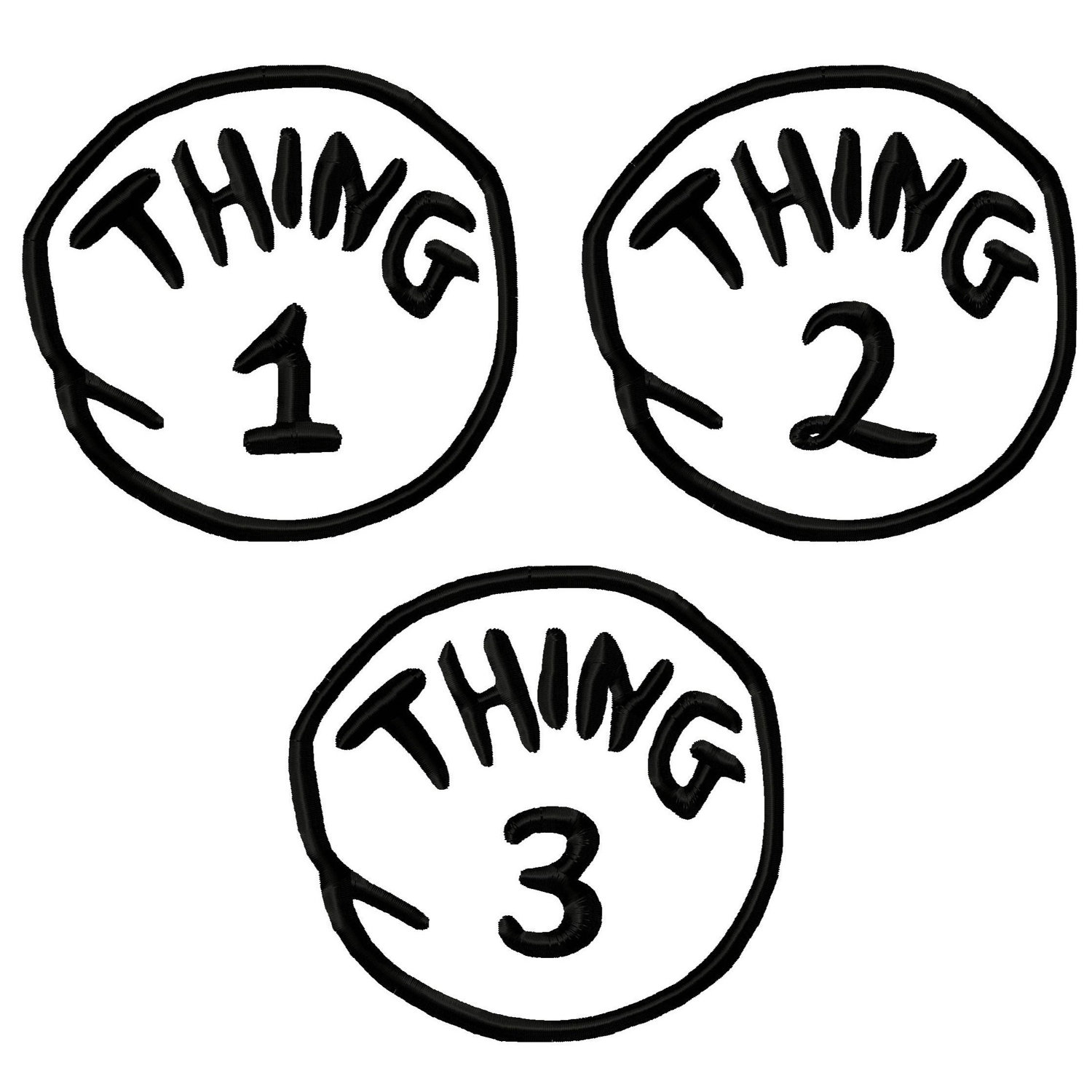 Thing 1 And Thing 2 Iron On T
