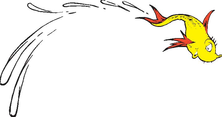 Dr Seuss Coloring Pages One Fish Two Fish One Fish Two Fish Red Fish