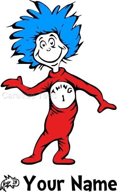 dr.seuss thing 1 and thing 2 printables | Dr Seuss Thing 1 or 2