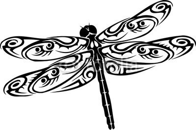 Dragonfly Clipart Black And ..