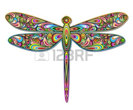 dragonfly: Dragonfly Psychedelic Art Design