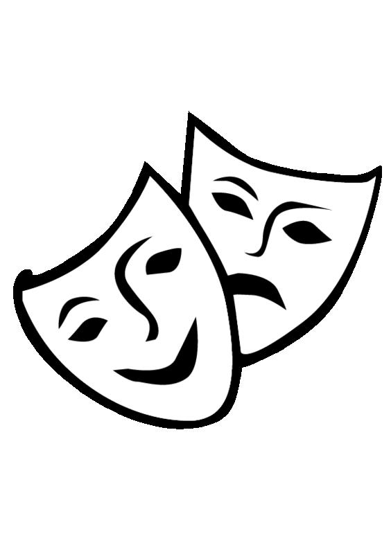Clipart drama masks free - Cl