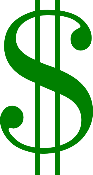 green dollar sign clipart