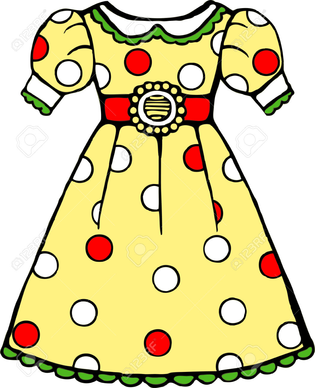 1054x1300 Dress clipart spotted