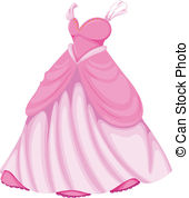 . ClipartLook.com A beautiful pink dress - Illustration of a beautiful pink.