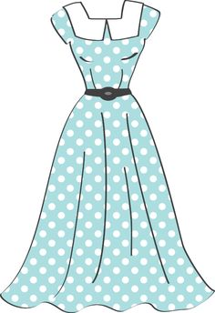 Costura e roupas - bluedotdre - Dress Clipart