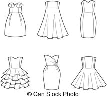 . ClipartLook.com Dress - Vector illustration of womenu0027s dresses