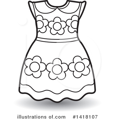 Royalty-Free (RF) Dress Clipart Illustration #1418107 by Lal Perera