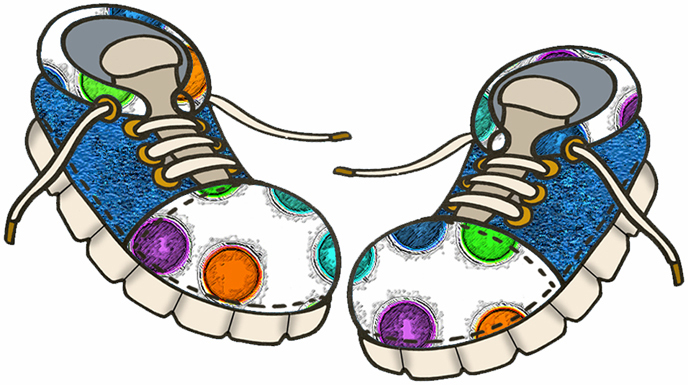 shoe clip art | tied shoe - C