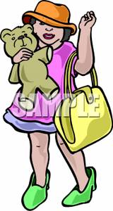 Dress Up Clip Art | Little Girl Playing Dress Up clip art image.u0026quot; | Thinking back Looking Forward | Pinterest | Dress up, Little girls and Art