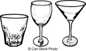 ... Drinking Glasses - Three vector drinking glasses: A shot.