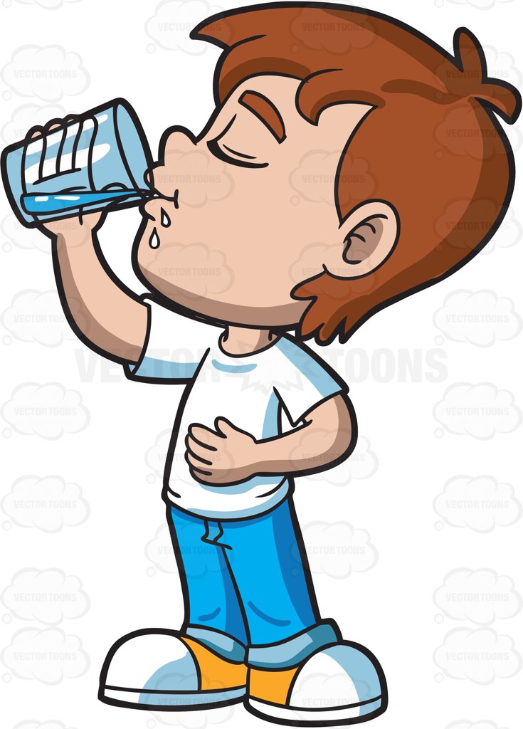 Drinking water clip art - ClipartFest