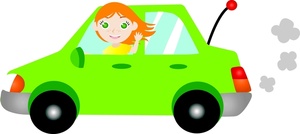 Driving Clipart Image Young . - Driving Clipart