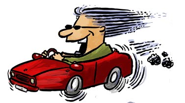 Driving Fast Clipart