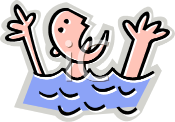 drowning clipart
