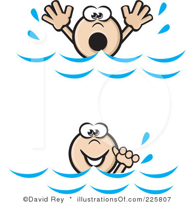 drowning clipart