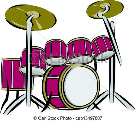 Drum Set Stock Illustrationby - Drum Set Clip Art