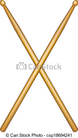 wooden drumsticks - csp18694241