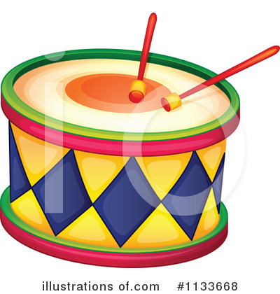 Drums Clipart Illustration .