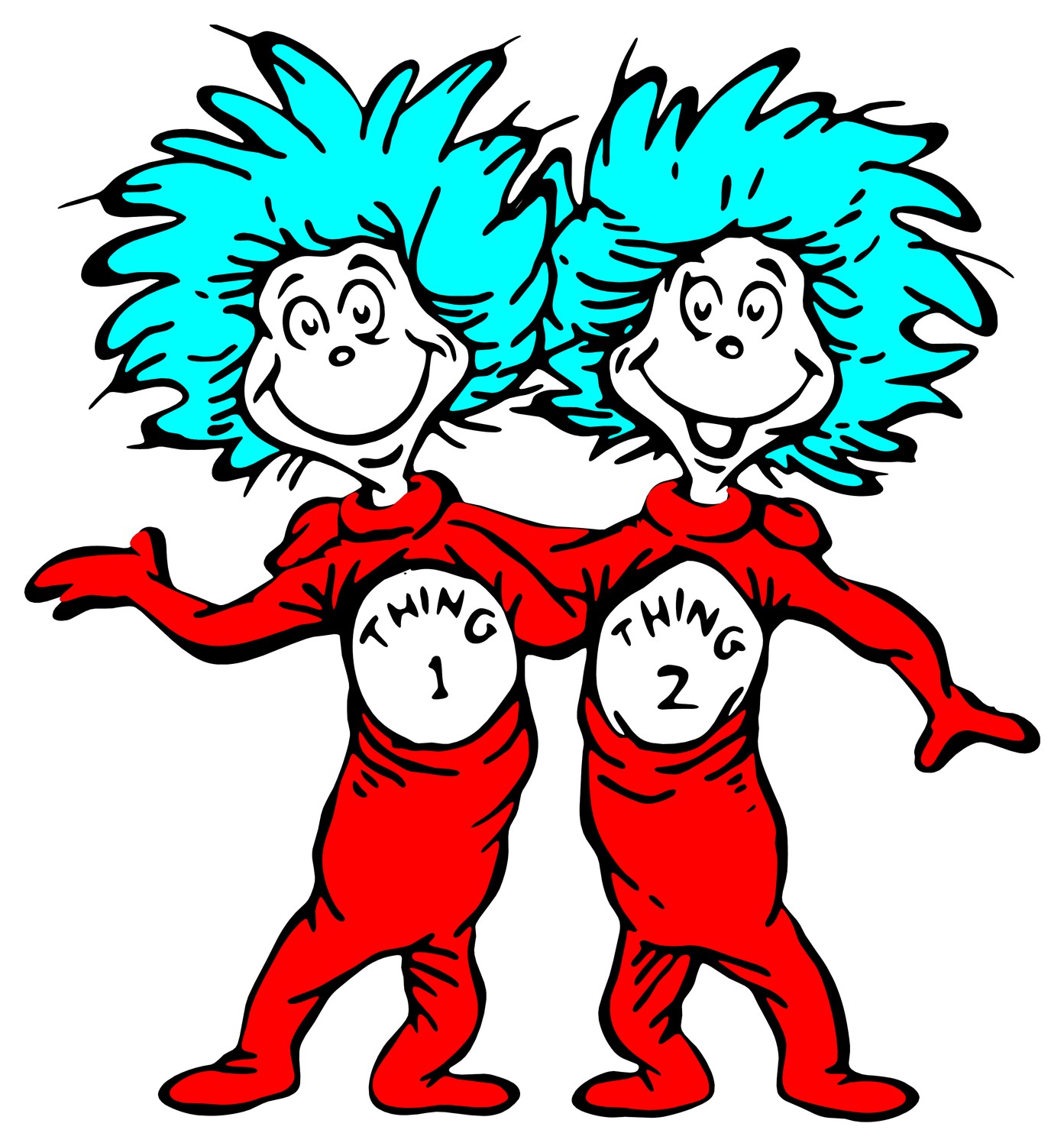Dt Durss Thing 1 u0026amp; Thing 2 | DR SUESS | Pinterest