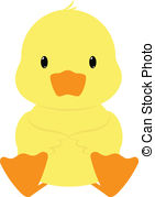 ... Duck - Baby duck seated - Baby Duck Clipart