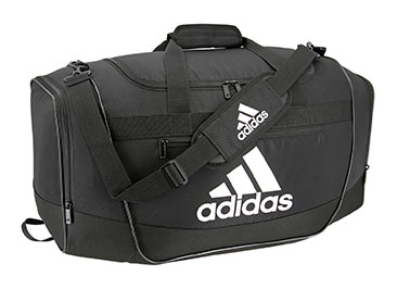 adidas duffel bag black and white clipart