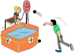 Dunking Booth Clipart #1