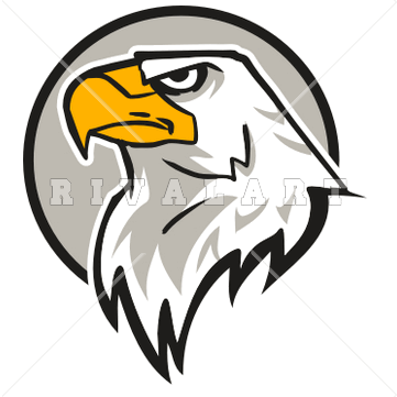 distressed eagle head Clipart