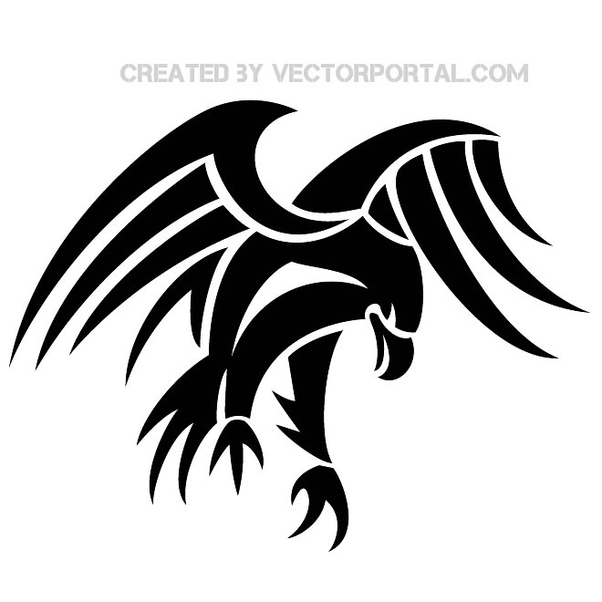 Free eagle clipart black and 