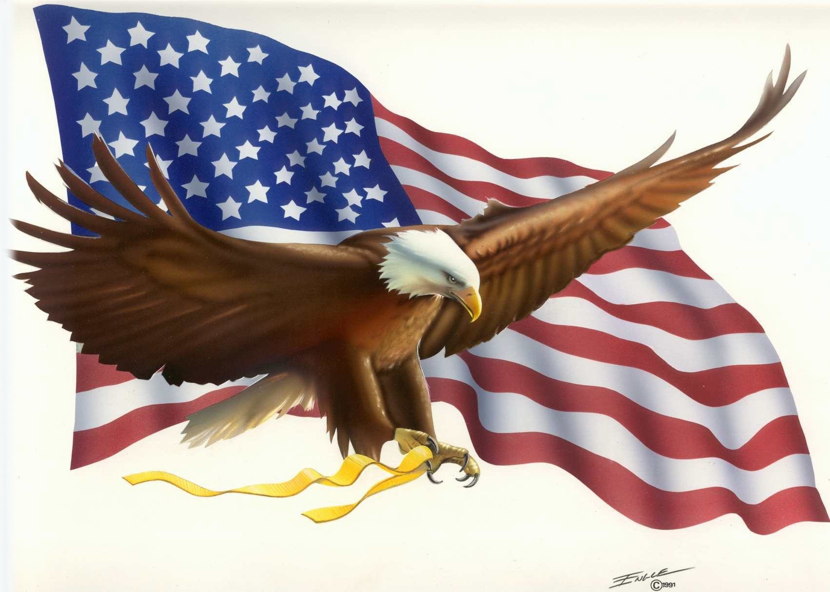 Eagle Flag Engle Bob Free . - American Eagle Clipart