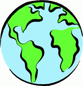 Earth world globe clipart bla