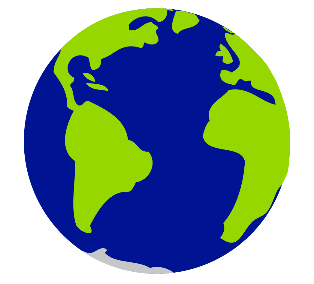 Planet Earth Shiny Logo - Fre