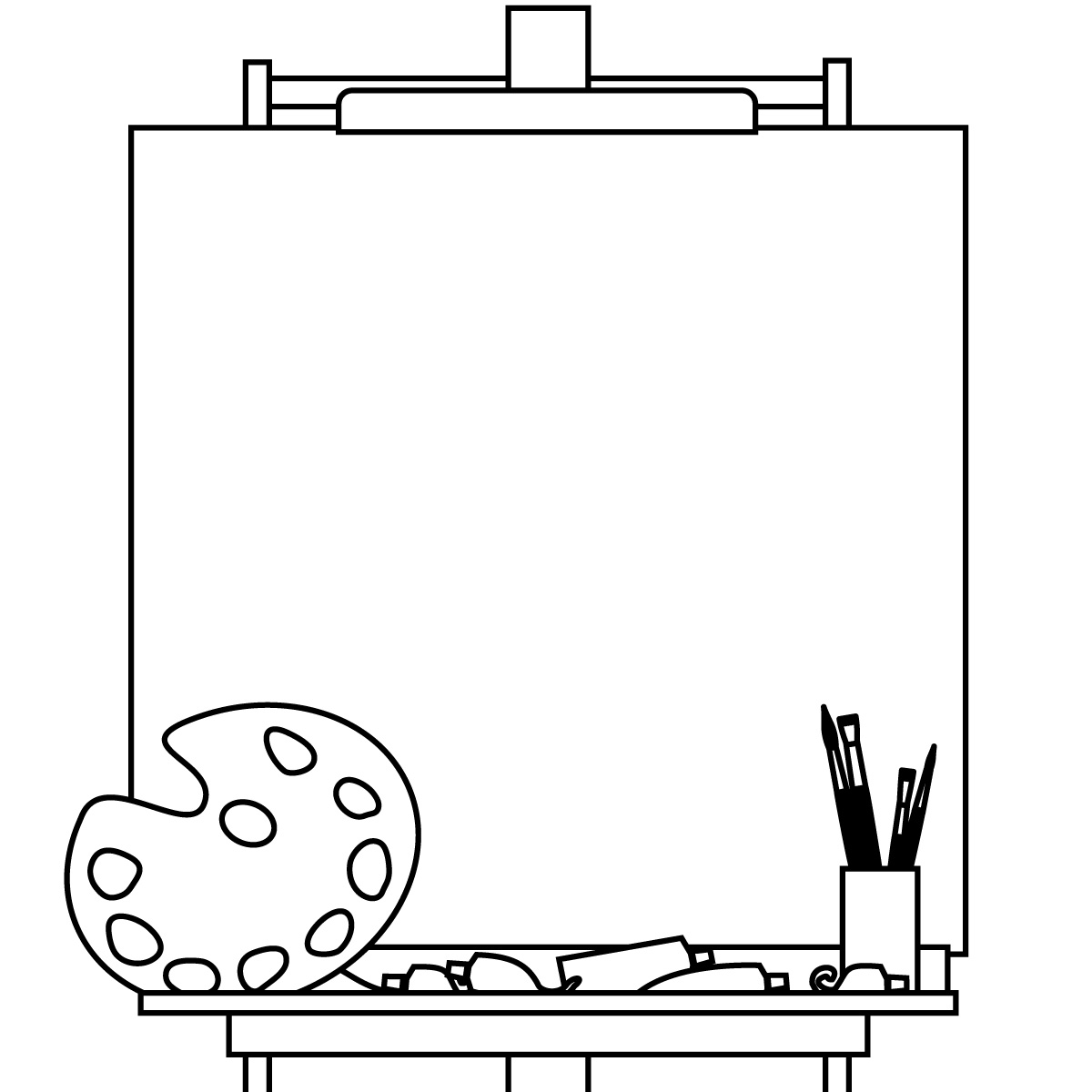 Easel Clipart Black And White ... 10 on Pinterest | Easels, .