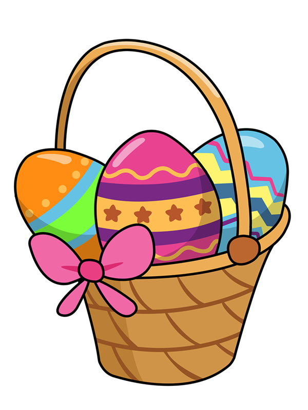 Easter basket clipart tumundo