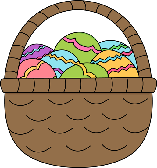 Easter Basket Clipart Black a