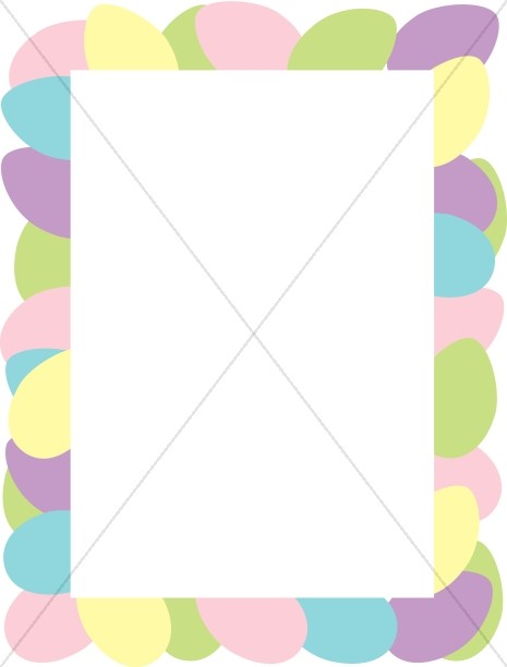 Easter page borders free