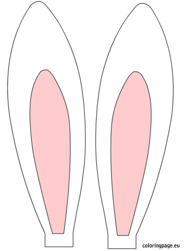 Easter bunny ears clipart - C