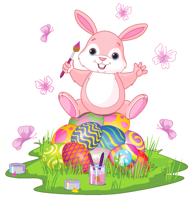 Easter Bunny Pink Free Clipart