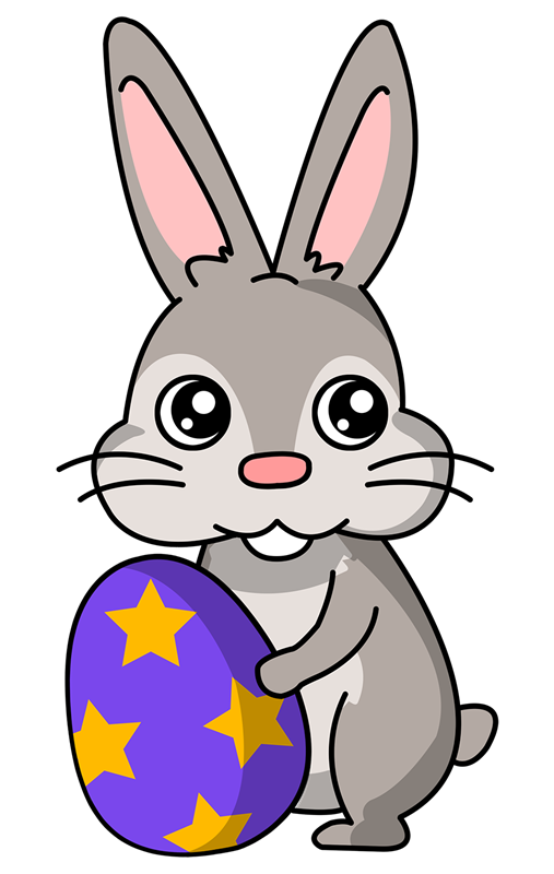 Easter Bunny With Eggs Clipar - Clip Art Easter Bunny