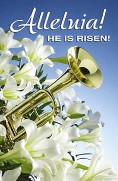 Easter Clip Art Free Christian | easter bulletins alleluia he is risen standard style easter mass